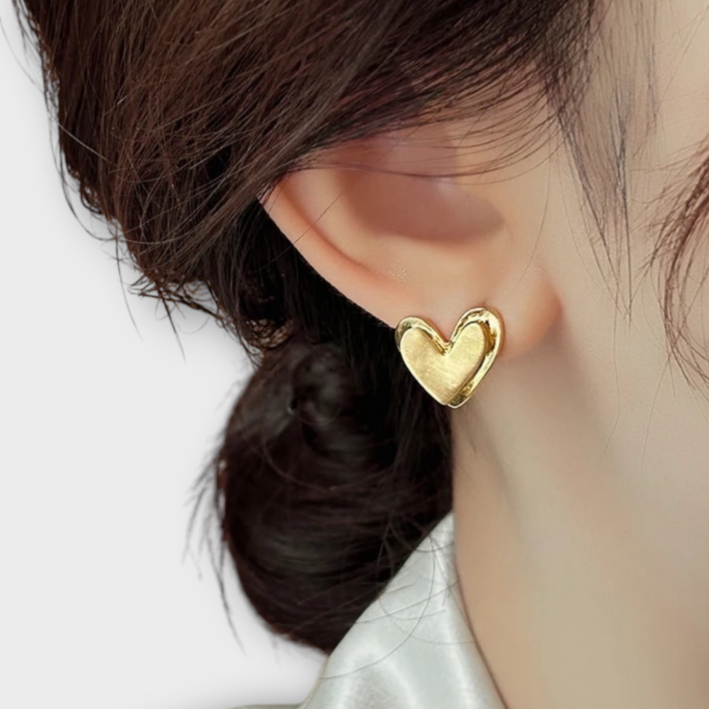 עגילים לב זהב אופנתי ‘ROAF’