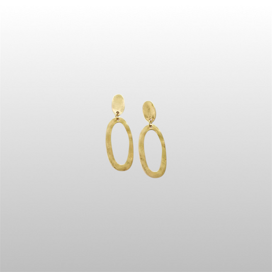 עגילי אובל מינימל לנשים RIIU